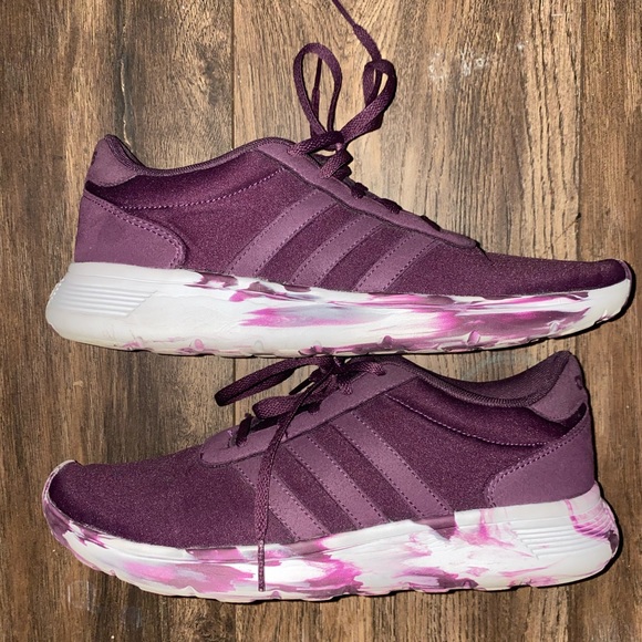Purple Adidas sneakers size 9 - Picture 3 of 5